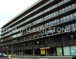 floor and columns are Luna Peal, Padang dark granites